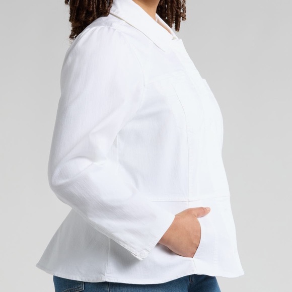 Wit & Wisdom Denim Peplum Jacket - Picture 6 of 8